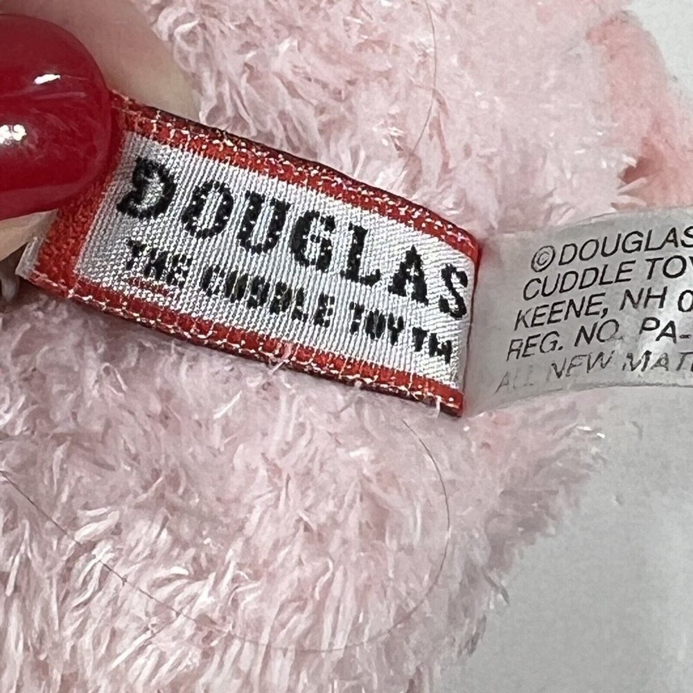 Vintage Douglas Stuffed Animal Pink Pig 7 in Tucked Ears Piglet Plush Toy - Picture 8 of 9